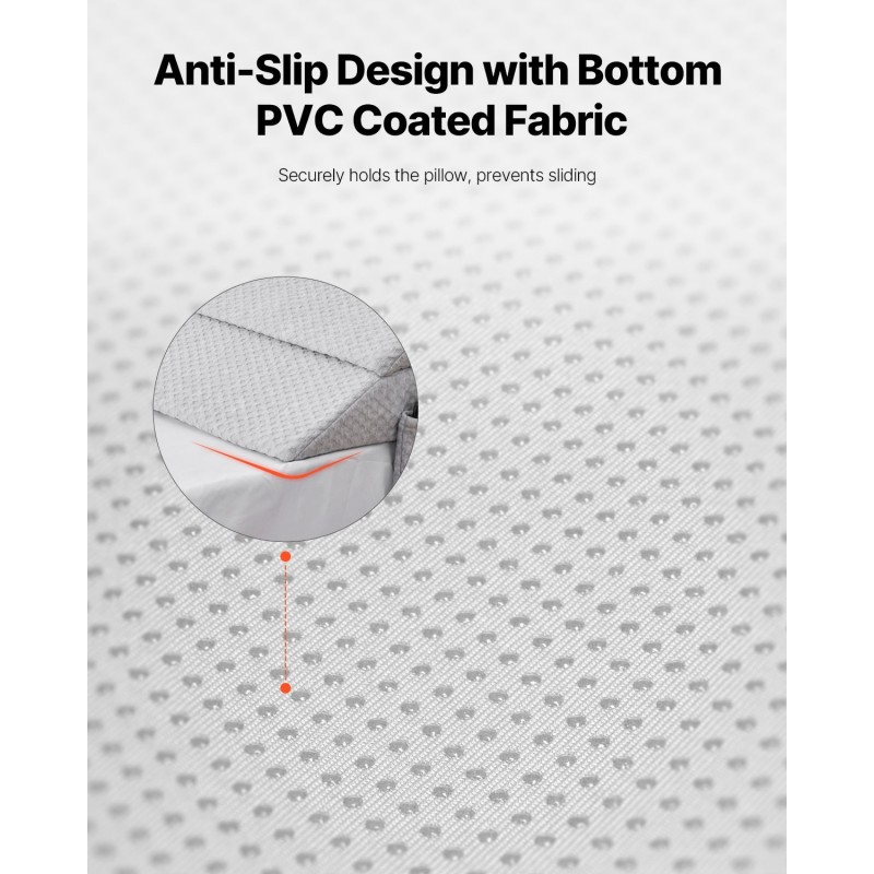 Sängynraon täyttötyyny 25D korkeatiheyksinen vaahto 0–178 mm rakoihin irrotettavalla päällisellä ja sivutaskulla