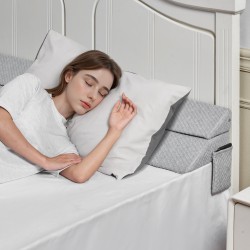 Sängynraon täyttötyyny 25D korkeatiheyksinen vaahto 0–178 mm rakoihin irrotettavalla päällisellä ja sivutaskulla