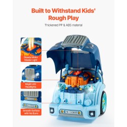 Interaktiivinen moottorilelu kuorma-auton korjaussetti 60 osaa PP ABS sininen