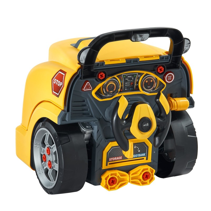 Kuorma-auton moottorilelu irrotettavat osat 60 osaa keltainen polypropeeni- ja ABS-muovia