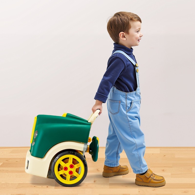 Kuorma-auton moottorilelu PP- ja ABS-muovia 60 osaa sähköisellä ruuvimeisselillä 3-vuotiaille