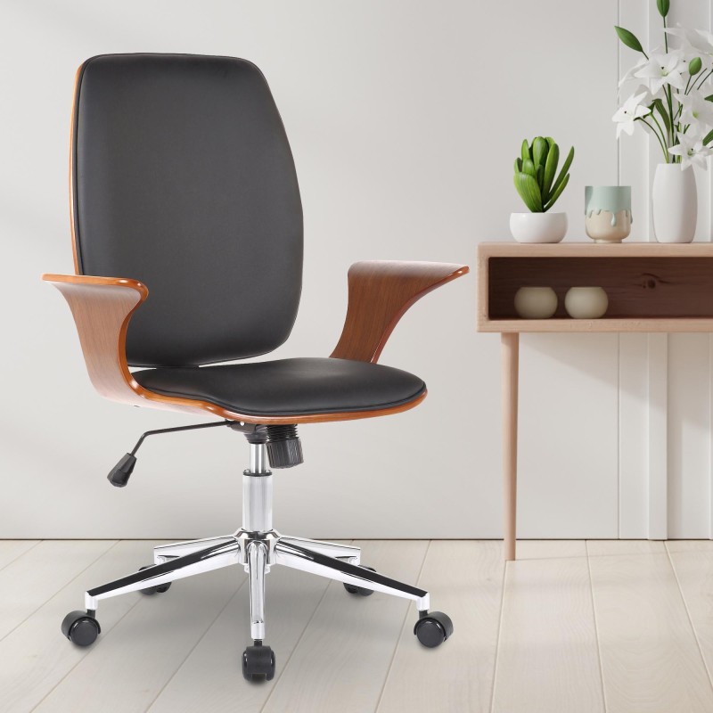 Moderni toimistotuoli ergonomisella muotoilulla ja säädettävällä korkeudella