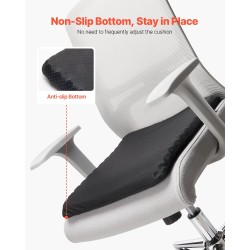 Istuintyyny geelitäytteellä hunajakennorakenteella 43×46×3,5 cm irrotettava polyesteripäällinen musta