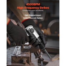 Paineilmakinuskivasara 40 mm iskunpituus 4500 iskua minuutissa mukana 4 meisseliä 120 mm