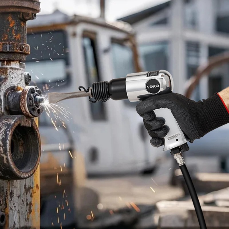 Paineilmakinuskivasara 40 mm iskunpituus 4500 iskua minuutissa mukana 4 meisseliä 120 mm