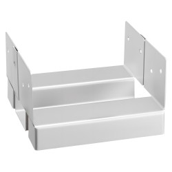 Pylväjalusta 6x6 puupylväälle sinkitty hiiliteräs 10 kpl