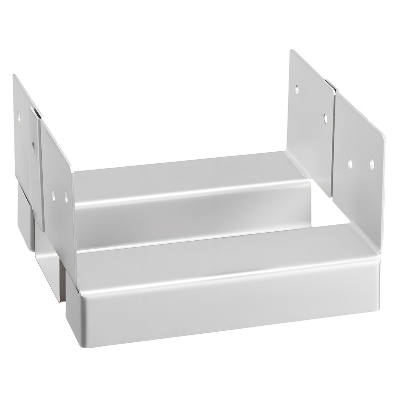 Pylväjalusta 6x6 puupylväälle sinkitty hiiliteräs 10 kpl