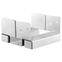 Pylväjalusta 6x6 puupylväälle sinkitty hiiliteräs 10 kpl