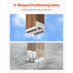 Pylväsjalusta puupylväälle sinkitty hiiliteräs kymmenen kappaletta sisämitat 89,6x90,5 mm