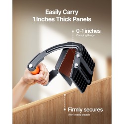 Paneelikantolaite teräskahvalla nitriilikumityynyillä 90,7 kg kantavuus enintään 25,4 mm