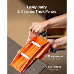 Paneelikantolaite metallinen 2 kpl alumiiniseospuristin 299.4 kg 0–60 mm levyjen siirtoon