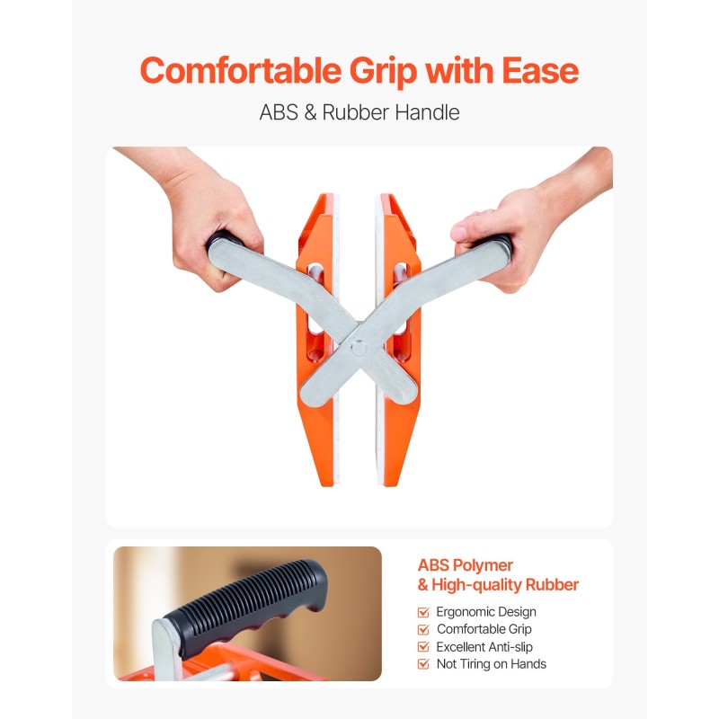 Paneelikantolaite metallinen 2 kpl alumiiniseospuristin 299.4 kg 0–60 mm levyjen siirtoon