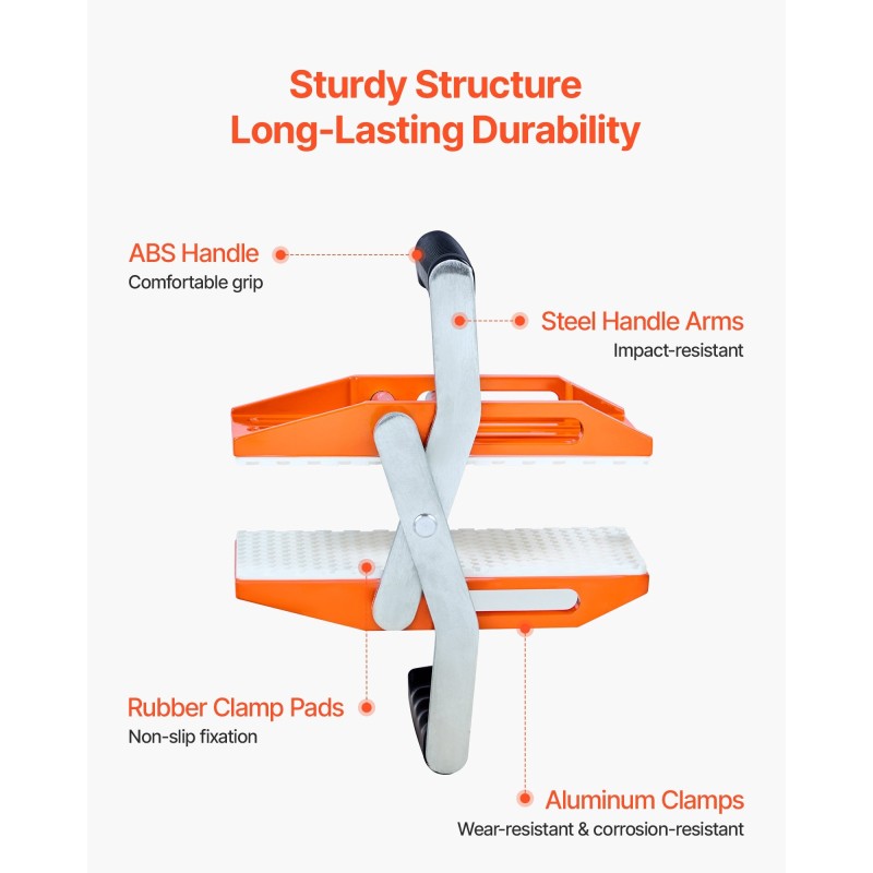 Paneelikantolaite metallinen 2 kpl alumiiniseospuristin 299.4 kg 0–60 mm levyjen siirtoon
