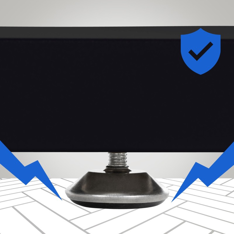 Velden-pöydänjalat monipuoliseen käyttöön, tukeva teräsrakenne, 3 kokoa