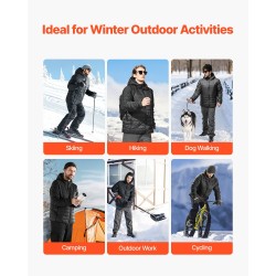 Naisten lämmitettävä softshell-takki vedenpitävä ulkokangas hiilikuitulämmityselementeillä M