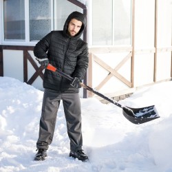 Naisten lämmitettävä softshell-takki vedenpitävä ulkokangas hiilikuitulämmityselementeillä M