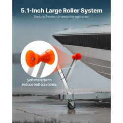 Vinssinteline peräkärryyn kuumasinkitty 5 mm teräs 50,8–76,2 mm pylväille PVC-muovirullalla kolmiomaisella rakenteella