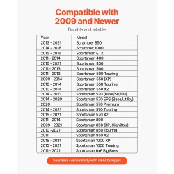 Vinssiteline vetokoukkuun Polaris Sportsman 2009 ja uudemmat Q235 teräs 907–1633 kg musta