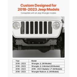 Vinssin kiinnike Q235-terästä jauhemaalattu Jeep Wrangler JL JLU ja Gladiator JT 2018–2023