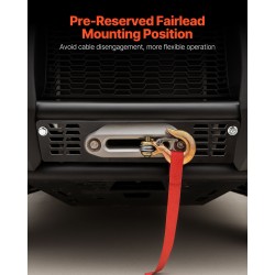 Vinssikiinnike Polaris Ranger 2010–2021 vetokyky 907–1633 kg pulverimaalattu teräs