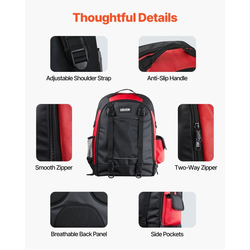 Hitsausreppu 25,2 l 1680D polyesteristä kypäräpussilla ja pehmustetulla selkäosalla