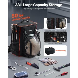 Hitsausreppu 33 l 600D polyesteri lämpöeristetty eväslokero