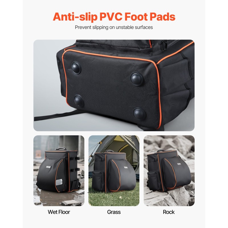 Hitsausreppu 600D polyesteri 35,6 l erillisellä kypärälaukulla