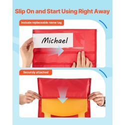 Tuolin selkänojan taskusarja 24-osainen 600D Oxford-kangas 465x510 mm kouluille