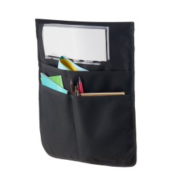 Tuolitaskusarja 24 kpl 600D Oxford kangas musta sopii 12 13 tuuman selkänojiin