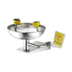 Seinäasennettava hätäsilmähuuhtelupiste SUS304-ruostumaton teräs ABS-pinnoite 12–18 l/min työtiloihin