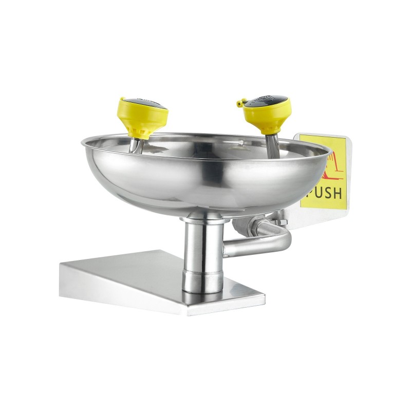 Seinäasennettava hätäsilmähuuhtelupiste SUS304-ruostumaton teräs ABS-pinnoite 12–18 l/min työtiloihin