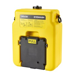 Silmänhuuhteluasema kannettava polyeteenimuovinen 53 litrainen kaksoissuutin keltainen