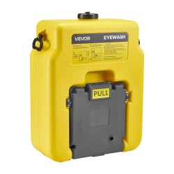 Silmänhuuhteluasema kannettava polyeteenimuovinen 53-litrainen kaksoissuutin keltainen