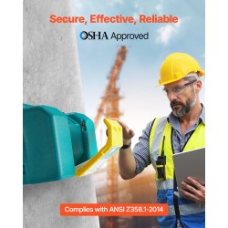 Silmäsuihkulaite PE-muovinen kannettava 8 gallonaa noin 30 litraa kaksisuuttiminen ANSI-sertifioitu