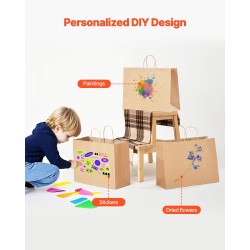 Kraft-paperikassit narukahvoilla vahvistetulla pohjalla ruskeat 100 kpl 406x152x308 mm