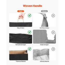 Kraft-paperikassit kantokahvoilla musta 100 kpl 406×152×308 mm