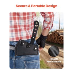 Heittokirves-setti kolmen kappaleen ruostumaton teräs kompakti koko vapaa-ajan heittoon