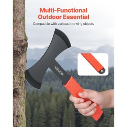 Heittokirvessarja 3 kpl ruostumaton teräs 303 mm kumipinnoitettu kahva musta nailonsuojuksilla