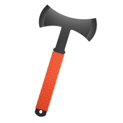 Heittokirvessarja 3 kpl ruostumaton teräs 303 mm kumipinnoitettu kahva musta nailonsuojuksilla