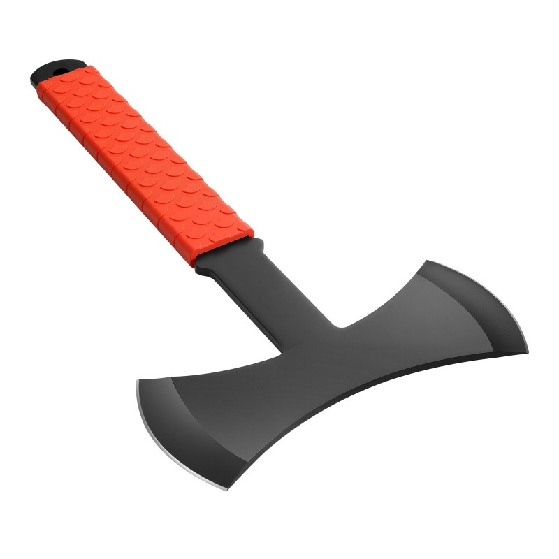 Heittokirvessarja 3 kpl ruostumaton teräs 303 mm kumipinnoitettu kahva musta nailonsuojuksilla