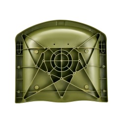 Veneen istuin polyuretaanipäällysteinen polyesterikangas polypropeenirunko maastokuvioitu vesitiivis 1 kpl taitettava selkänoja