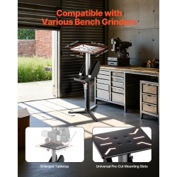 Penkkihiomakoneen jalusta valurauta-teräsrunkoinen 5-portainen korkeussäätö 31,5x25,4 cm