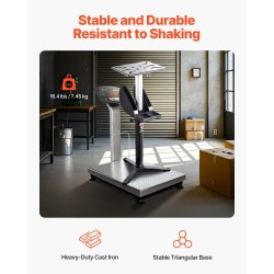 Penkkihiomakoneen jalusta valurauta-teräsrunkoinen 5-portainen korkeussäätö 31,5x25,4 cm