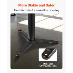 Penkkihiomakoneen jalusta valurauta-teräsrunkoinen 5-portainen korkeussäätö 31,5x25,4 cm