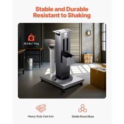 Lattiateline penkkihiomakoneelle valurauta ja teräs 840 mm kiinnityslevy 28 x 17 cm