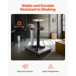 Penkkihiomakoneen jalusta valurauta ja teräs 27 x 27 cm kiinnityslevy 840 mm