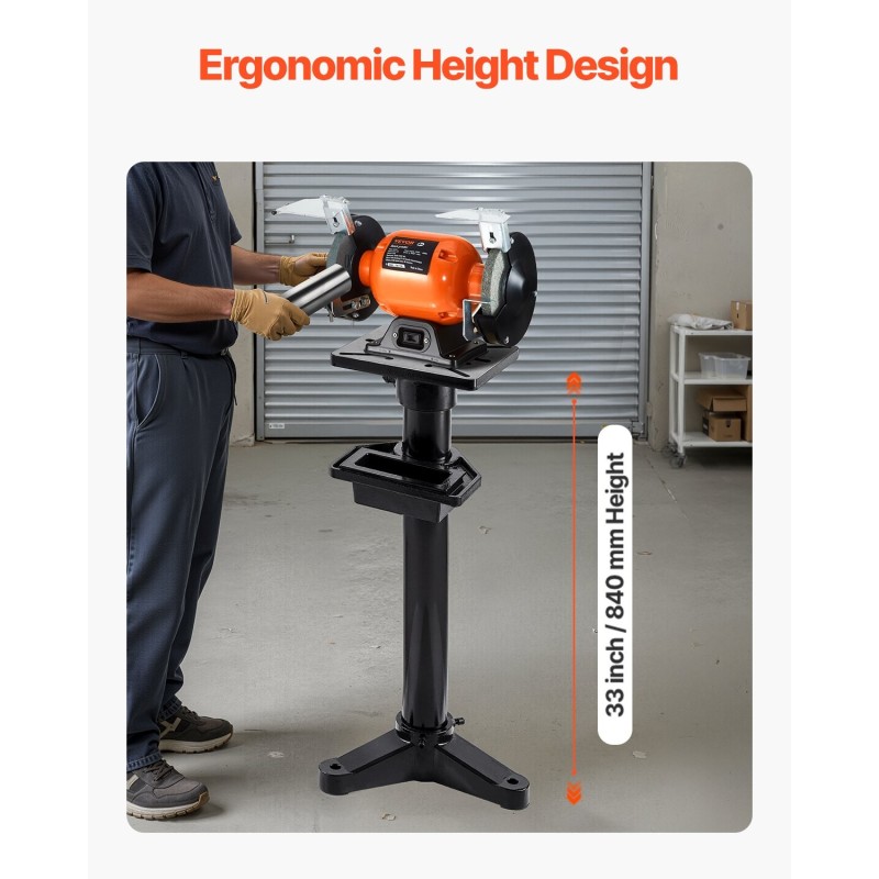 Penkkihiomakoneen jalusta valurauta ja teräs 27 x 27 cm kiinnityslevy 840 mm