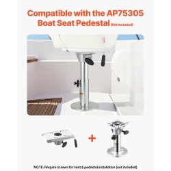 Venetuolin jalusta alumiiniseos sopii 2-7/8 tuuman jalustaputkelle 1 kpl veneeseen