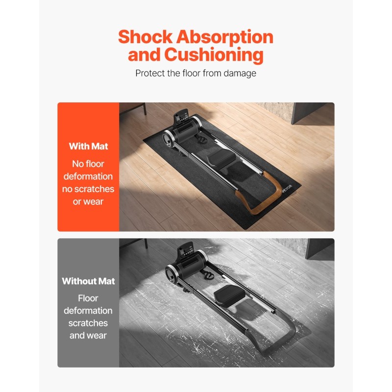 Harjoitusmatto korkeatiheyksinen PVC 600 x 1300 mm 4 mm musta