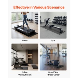 Harjoitusmatto korkeatiheyksinen PVC 600 x 1300 mm 4 mm musta